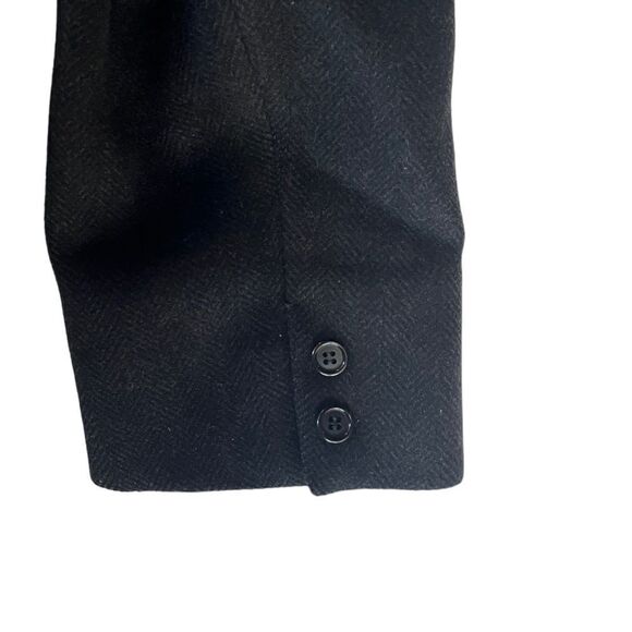 VTG Amalgamated Clothing Union Made Gray Men’s Wool Houndstooth Overcoat Medium - Picture 7 of 9